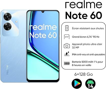 スマートフォン本体 realme Note 60 4GB/128GB Voyage Blue realme Note 60 - buy at Galaxus