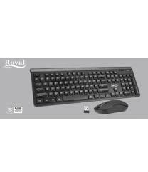 Ensemble Clavier et Souris sans Fil FR676 Royal​