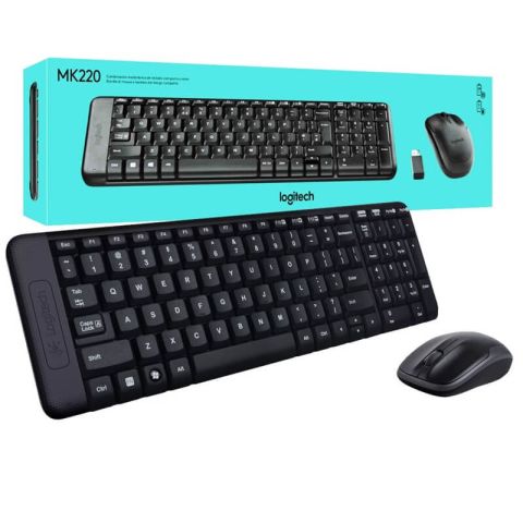 Clavier et Souris sans Fil Compact Logitech MK220